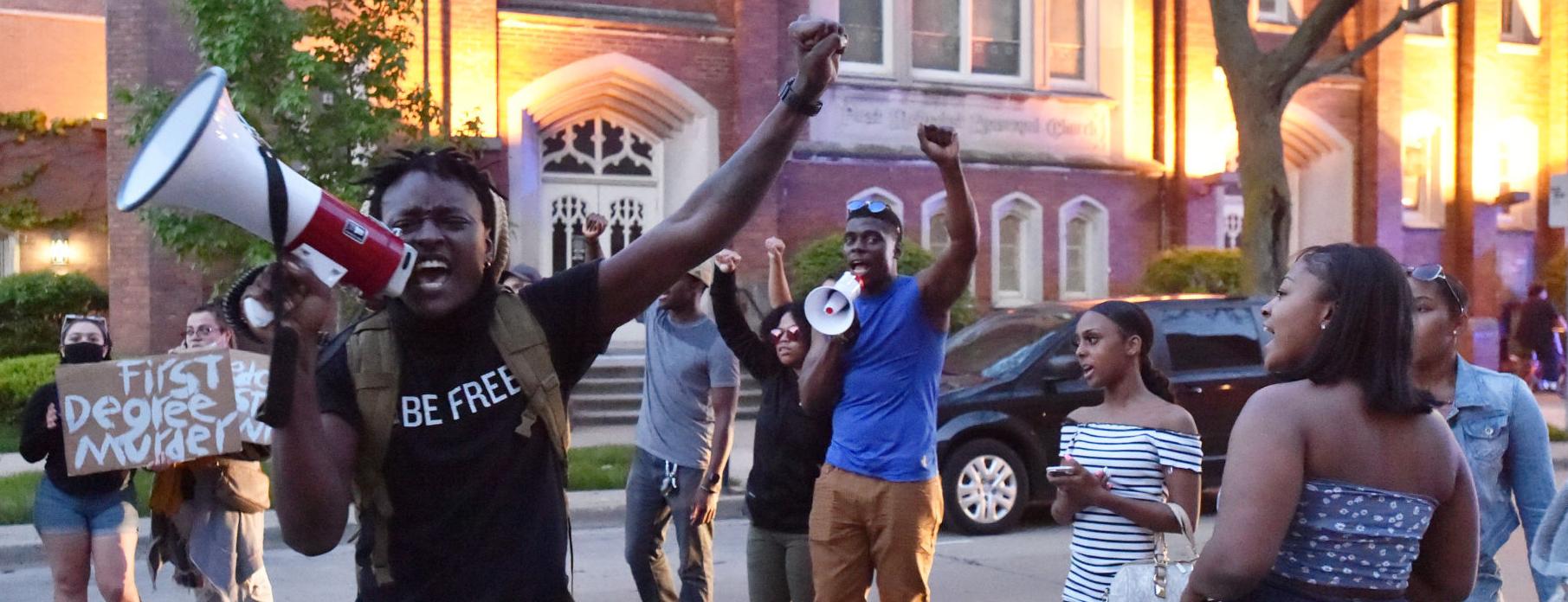 Outside Racine County Jail